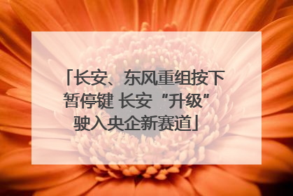 长安、东风重组按下暂停键 长安“升级”驶入央企新赛道
