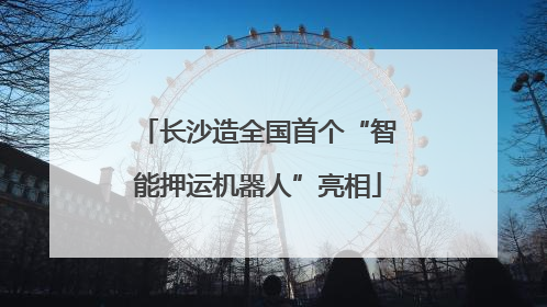 长沙造全国首个“智能押运机器人”亮相