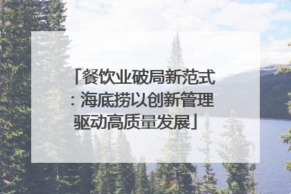 餐饮业破局新范式：海底捞以创新管理驱动高质量发展