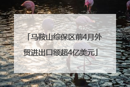 马鞍山综保区前4月外贸进出口额超4亿美元