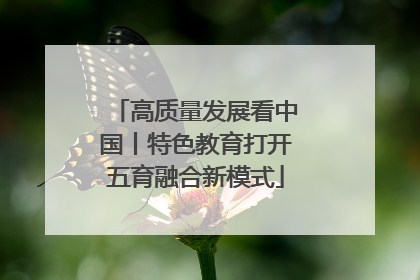 高质量发展看中国丨特色教育打开五育融合新模式