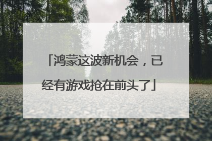 鸿蒙这波新机会，已经有游戏抢在前头了