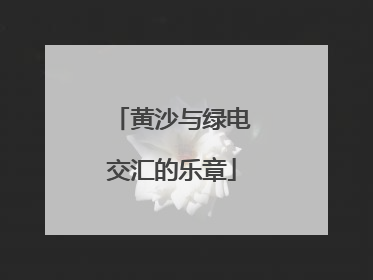 黄沙与绿电交汇的乐章