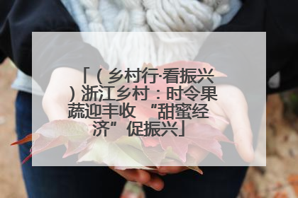 （乡村行·看振兴）浙江乡村：时令果蔬迎丰收 “甜蜜经济”促振兴