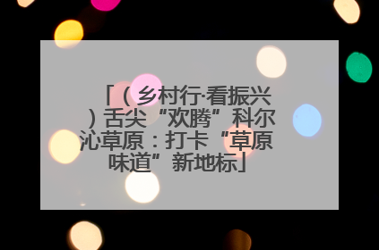 （乡村行·看振兴）舌尖“欢腾”科尔沁草原：打卡“草原味道”新地标