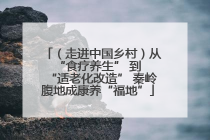 （走进中国乡村）从 “食疗养生” 到 “适老化改造” 秦岭腹地成康养“福地”