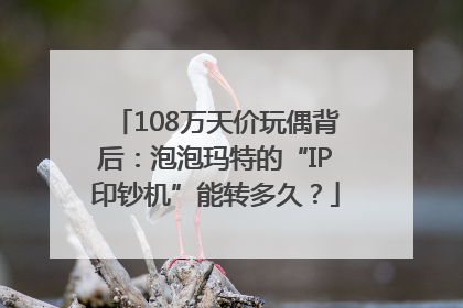 108万天价玩偶背后：泡泡玛特的“IP印钞机”能转多久？