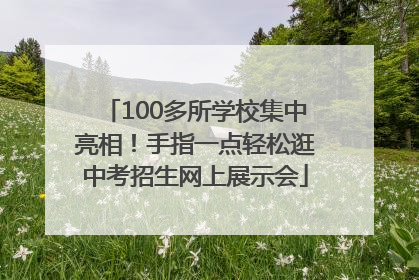 100多所学校集中亮相！手指一点轻松逛中考招生网上展示会