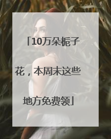 10万朵栀子花，本周末这些地方免费领