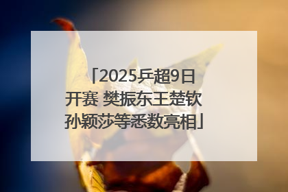 2025乒超9日开赛 樊振东王楚钦孙颖莎等悉数亮相