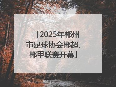 2025年郴州市足球协会郴超、郴甲联赛开幕