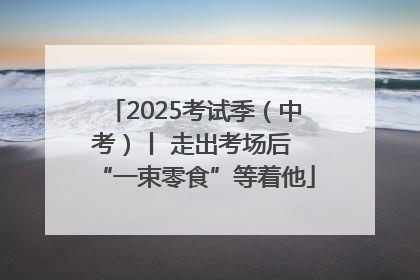 2025考试季（中考）丨 走出考场后 “一束零食”等着他