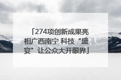 274项创新成果亮相广西南宁 科技“盛宴”让公众大开眼界