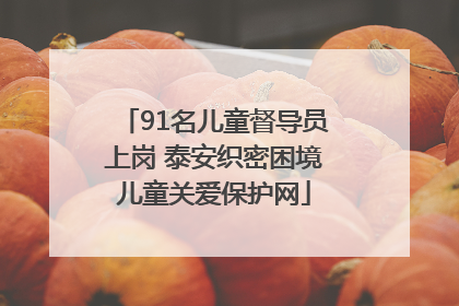 91名儿童督导员上岗 泰安织密困境儿童关爱保护网