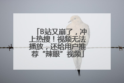 B站又崩了，冲上热搜！视频无法播放，还给用户推荐“辣眼”视频