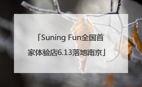 Suning Fun全国首家体验店6.13落地南京